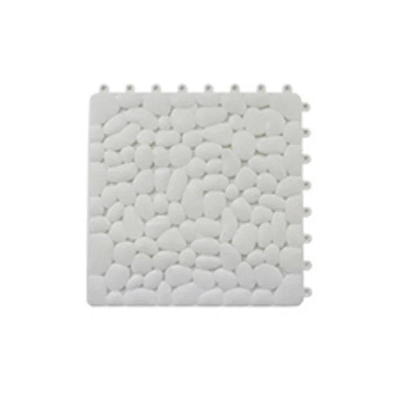 1pc Toilet Splicing Floor Shower Mat Non-slip Bath Mat Waterproof Rug Bathroom Carpet Anti Slip Suction Feet Massage Cushion Pad