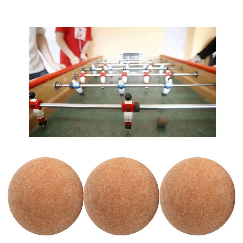4 Lot 36mm Cork Solid Wood frosted Foosball Table Soccer Ball Football Baby Foot Fussball Desktop Soccer Babyfoot Dropshipping