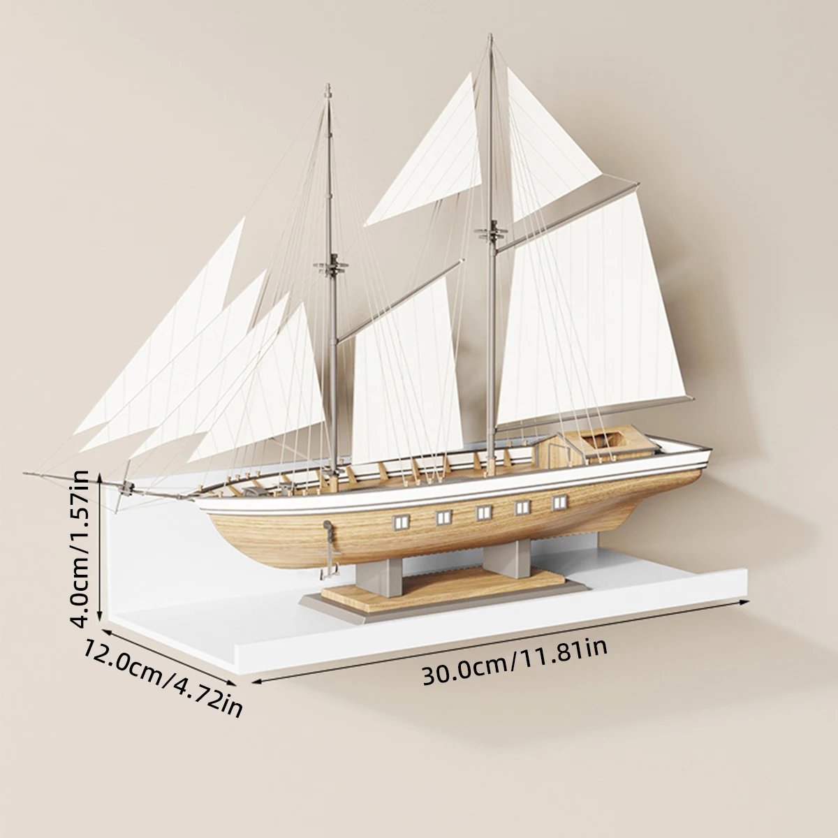 30cm White
