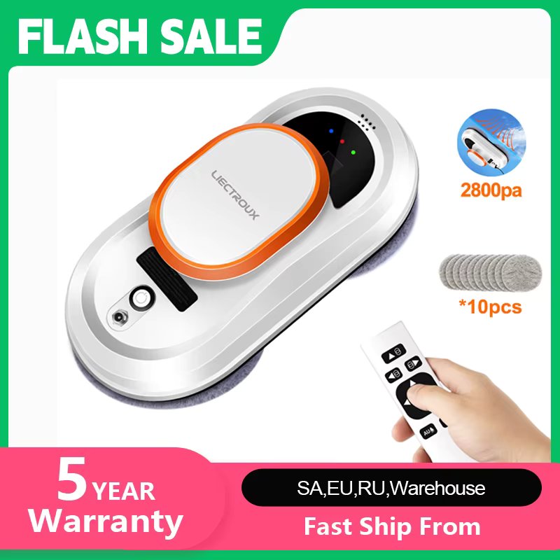 Liectroux HCR-09 Window Cleaning Robot,Robot Vacuum Cleaner for Window,Robot Window Cleaner,Electric Glass Wiper,Floor Mop Robot