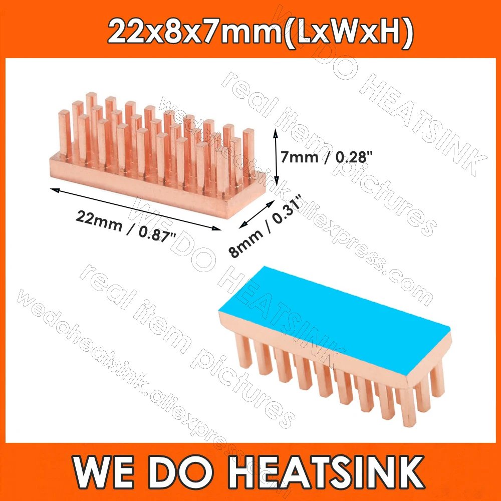 22x8x7mm With Pad