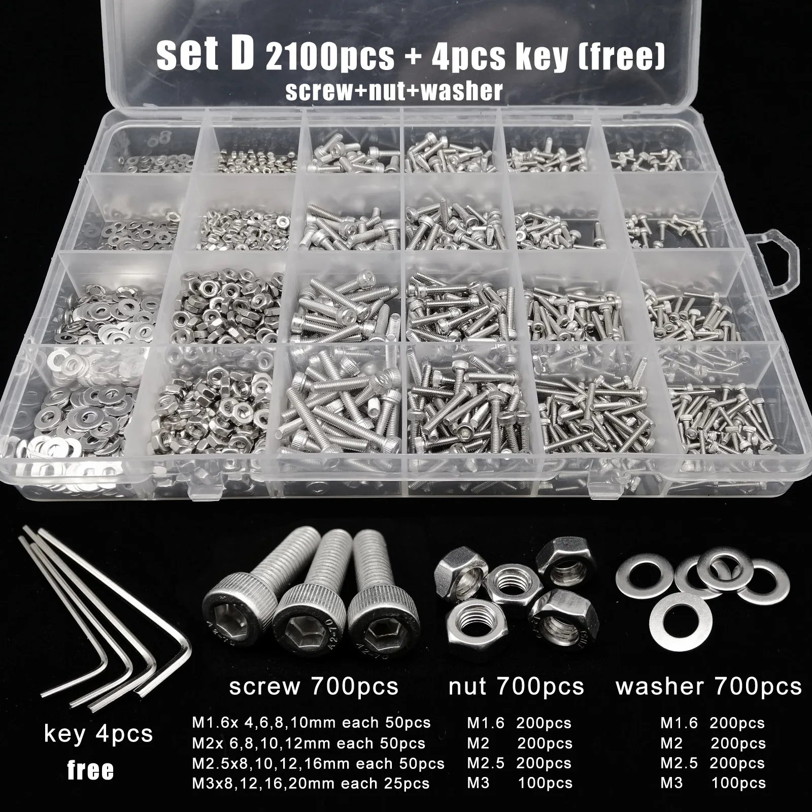 set D 2100pcs