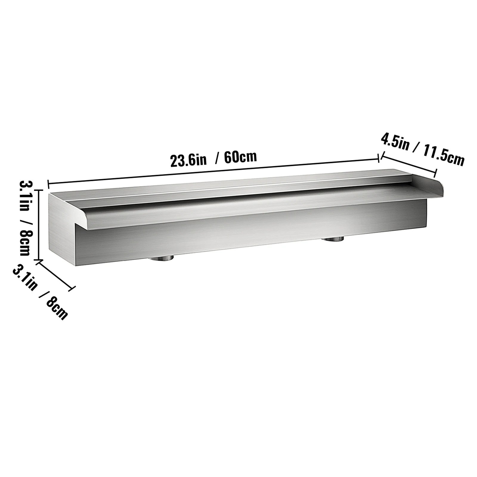 23.6x4.5x3.1 inch