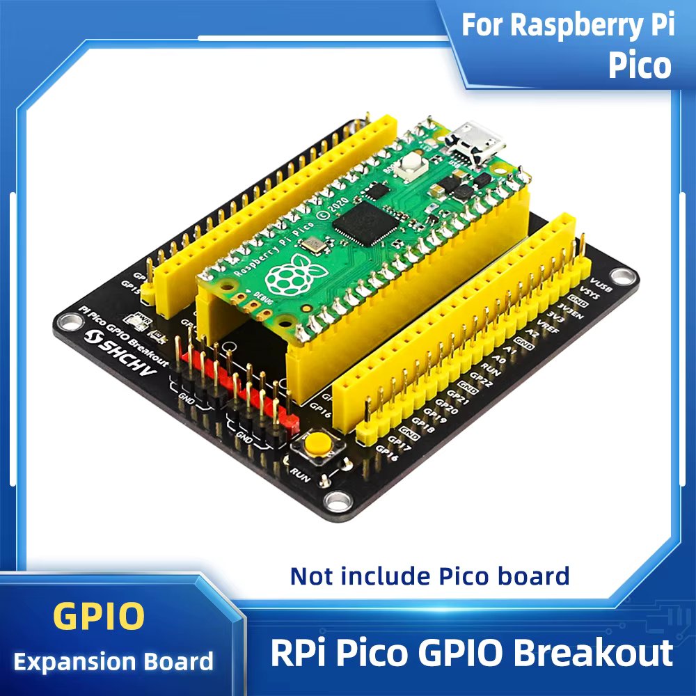 Raspberry Pi Pico GPIO Breakout Extender DIY Expansion Board Male Female Pin with Switch for RPI Pico W Pico 2 W