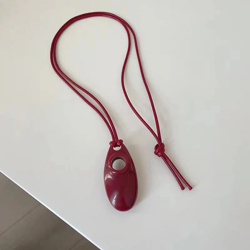 Red Ushaped necklace