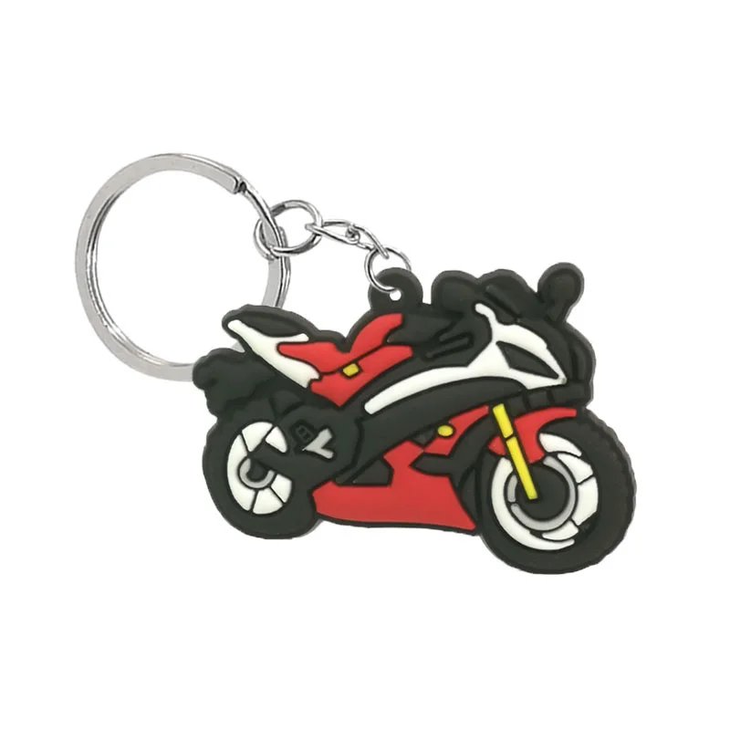 1PCS Vehicle PVC Keychain Boy's Car Motorbike Excavators Key Ring Gift Helicopters Trains Key Chain Bag Accessories for Men Kids