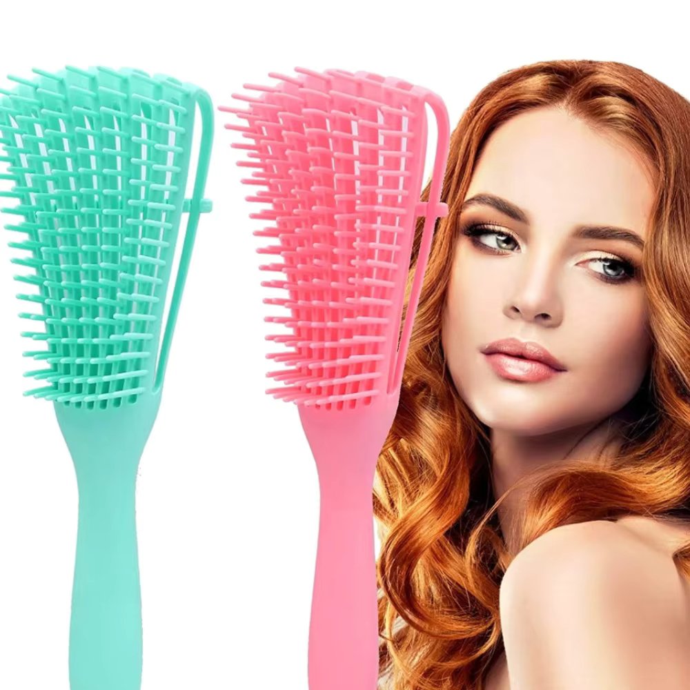 Kit 2 Hair comb Brush Octopus Massage