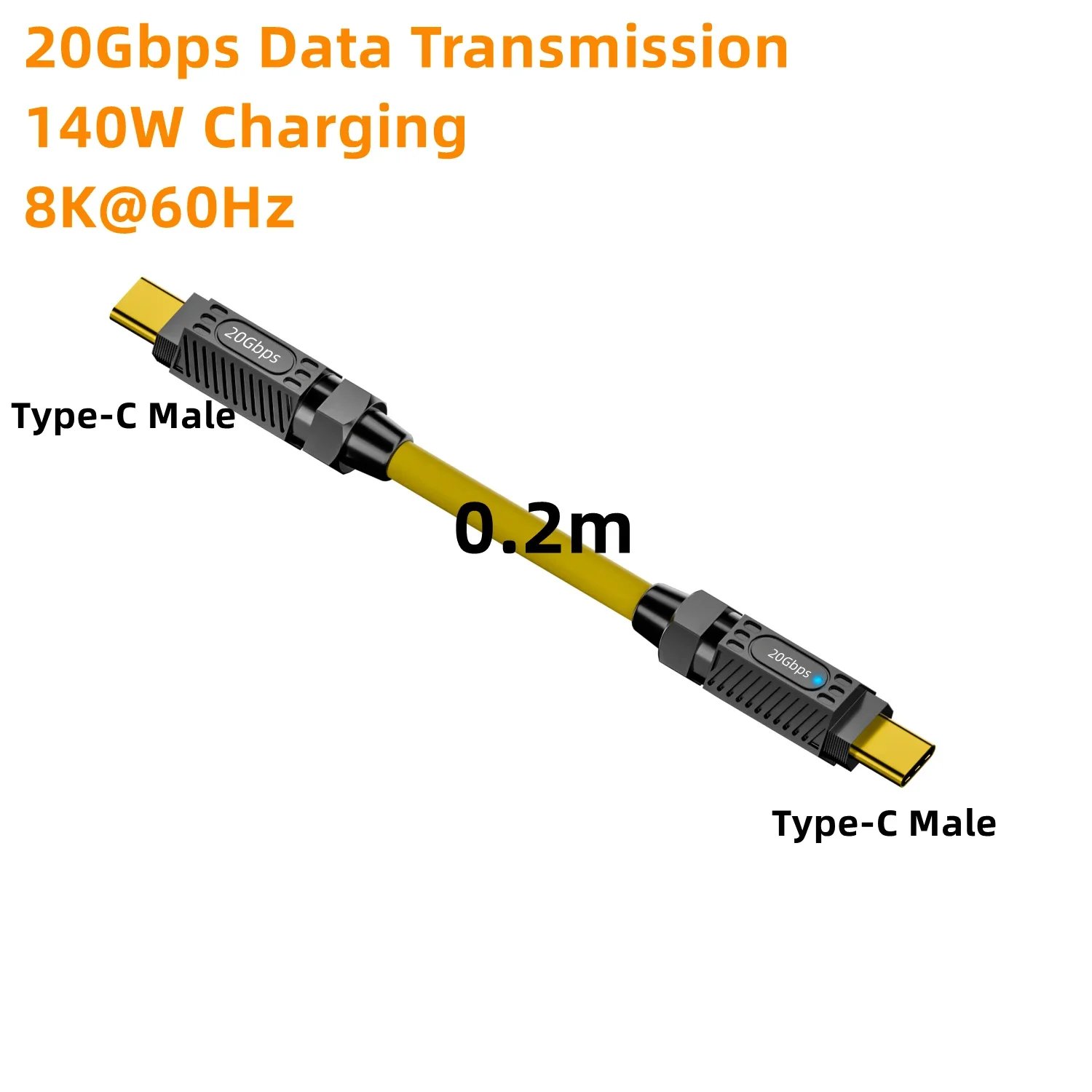 7in1 USB C Geek Data Cable DIY Set 8K@60Hz 20Gbps 140W Fast Charging Splicable Cords Compatible with Iphone15 Macbook Laptop