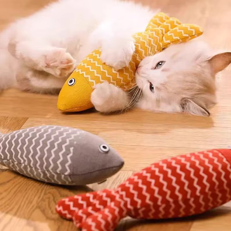 Cats Toys Catnip Toys Soft Linen Interactive Kitten Indoor Exercise Toy Pet Accessories for  Supplies Products Home Garden