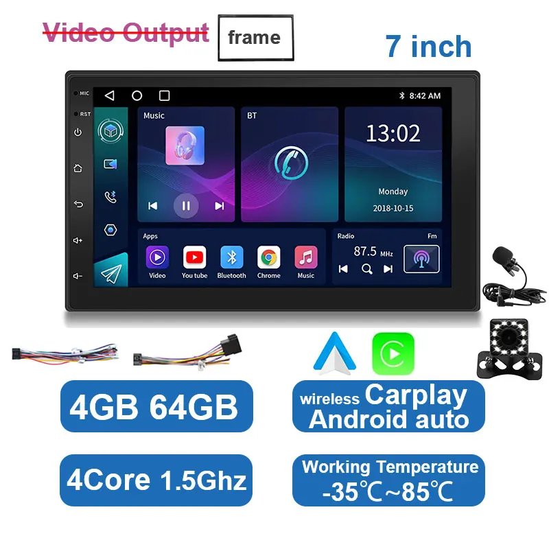 7in 4 64GB MIC CAM