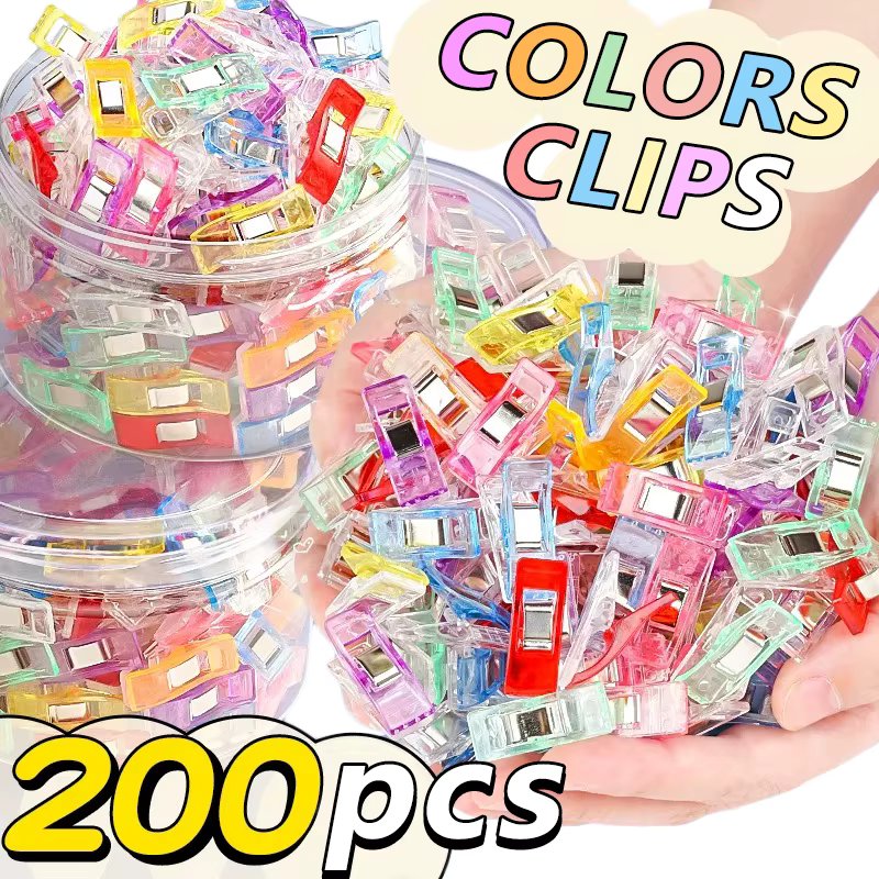 Plastic Strong Clips Colors Sewing Suspender Clip Mutifunction Clothes Pins Hook Hanger DIY Craft Securing Quilting Binders Tool
