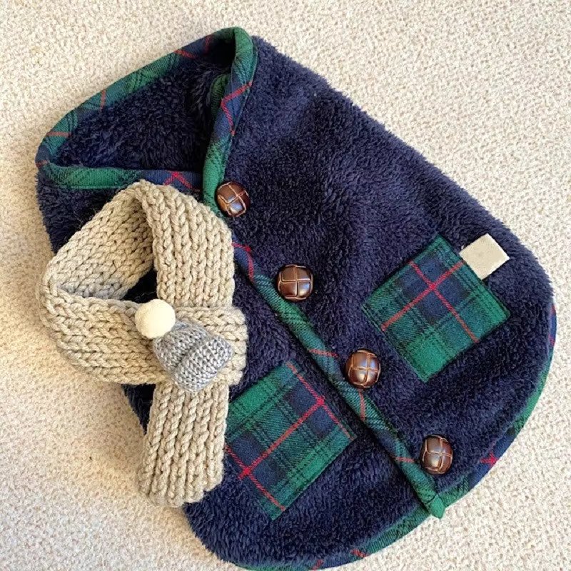 blue and scarf