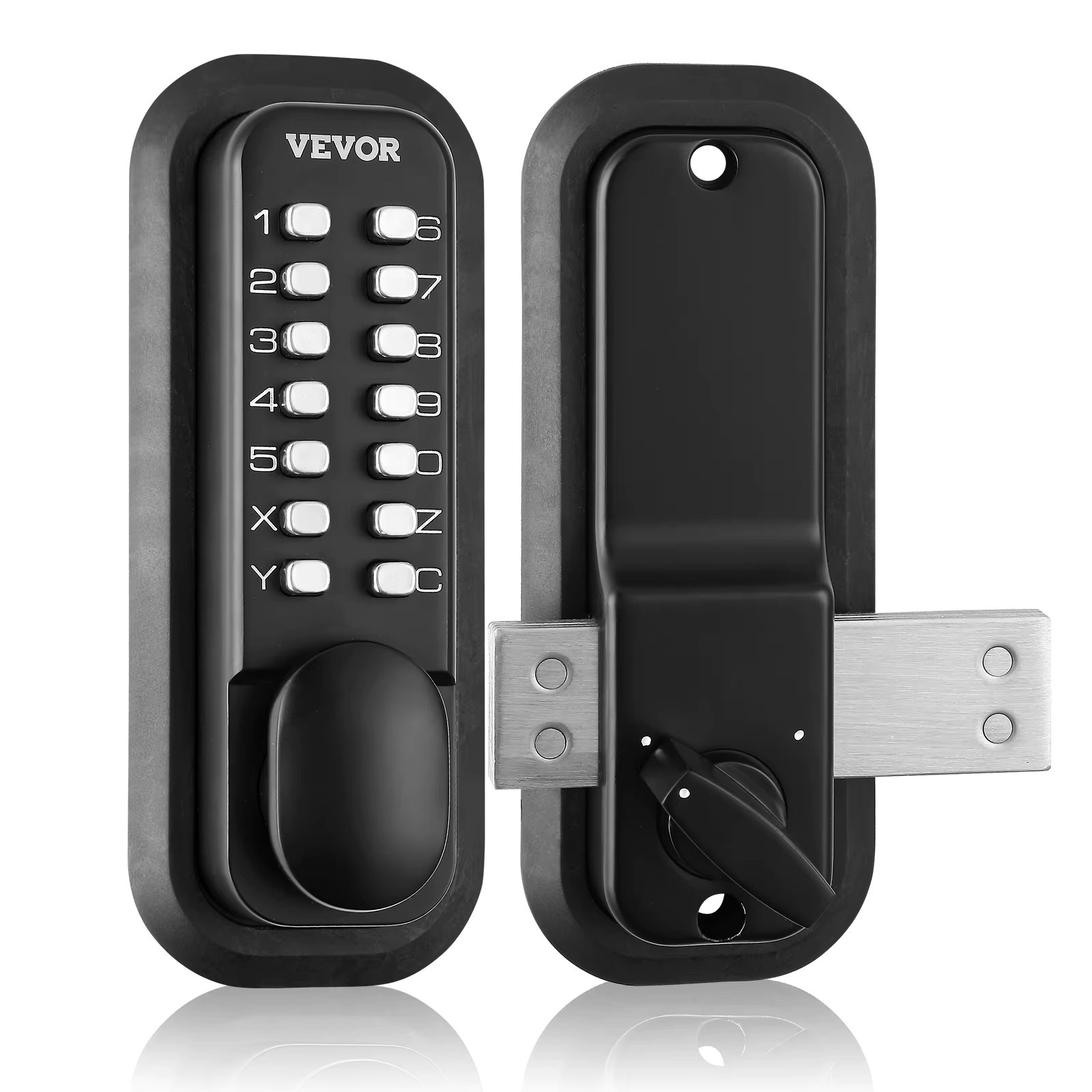 VEVOR Mechanical Keyless Entry Door Lock 14 Digit Keypad Surface-mounted Latch