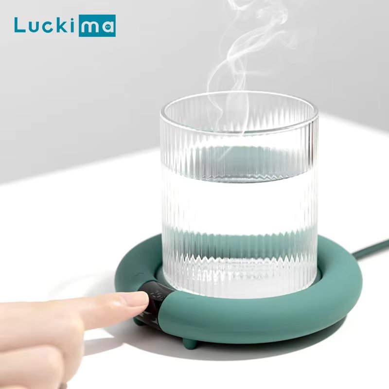 New Coffee Mug Warmer Electric Heating Coaster for Home Office 3 Temperatures Adjustable Tea Cup Warmer Christmas Birthday Gift
