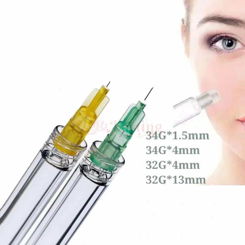 100pcs/box 32G 4mm 6mm 8mm 13mm Painless Small Needle Irrigator Eyelid Tool Parts For Tattoo Disposable Syringes Needles