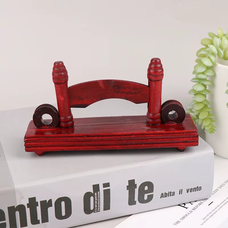 Chinese Style Hand Wood/Silk/Paper/Lace Folding Fan Stand Display Base Holder