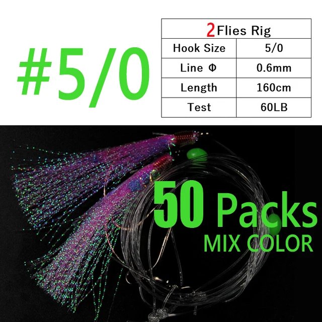 50packs 2 hooks 5l0