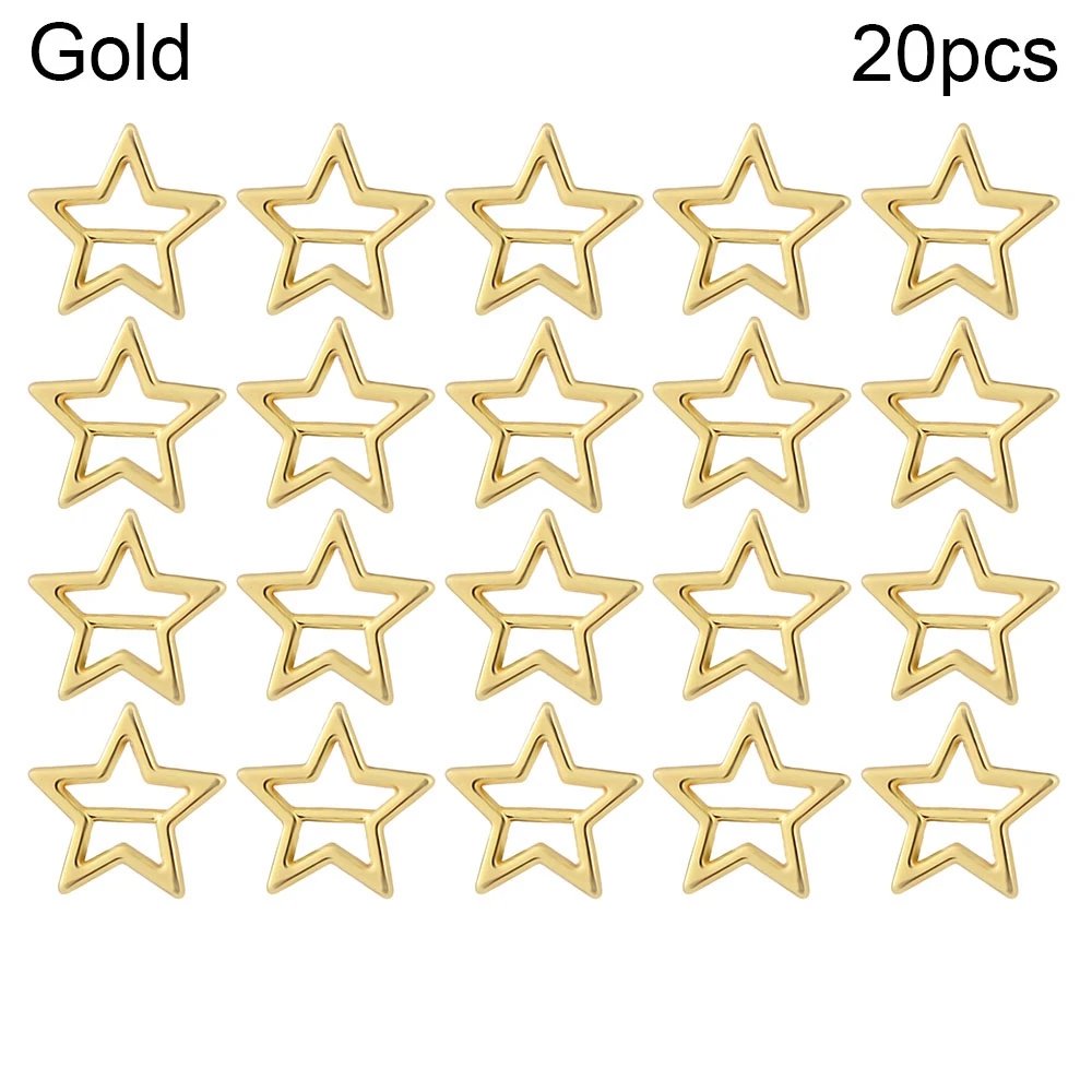 20Pcs Newest Mini Ultra-small Star Tri-glide Belt Buckle Doll Bags Buckles Stuffed Toys DIY Doll Buttons Shoes Accessories