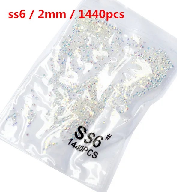 Clear AB SS6 1440pcs