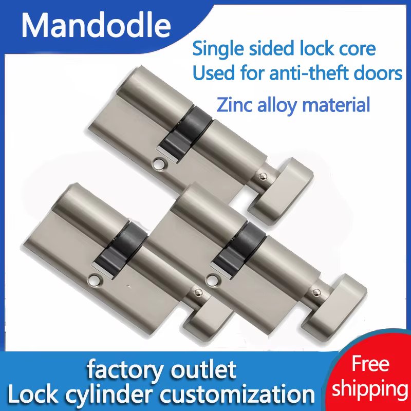 Replacement of door locks cylinder for home interior anti-theft doors Keyed door lock Zinc alloy Smart lock 60mm 70mm