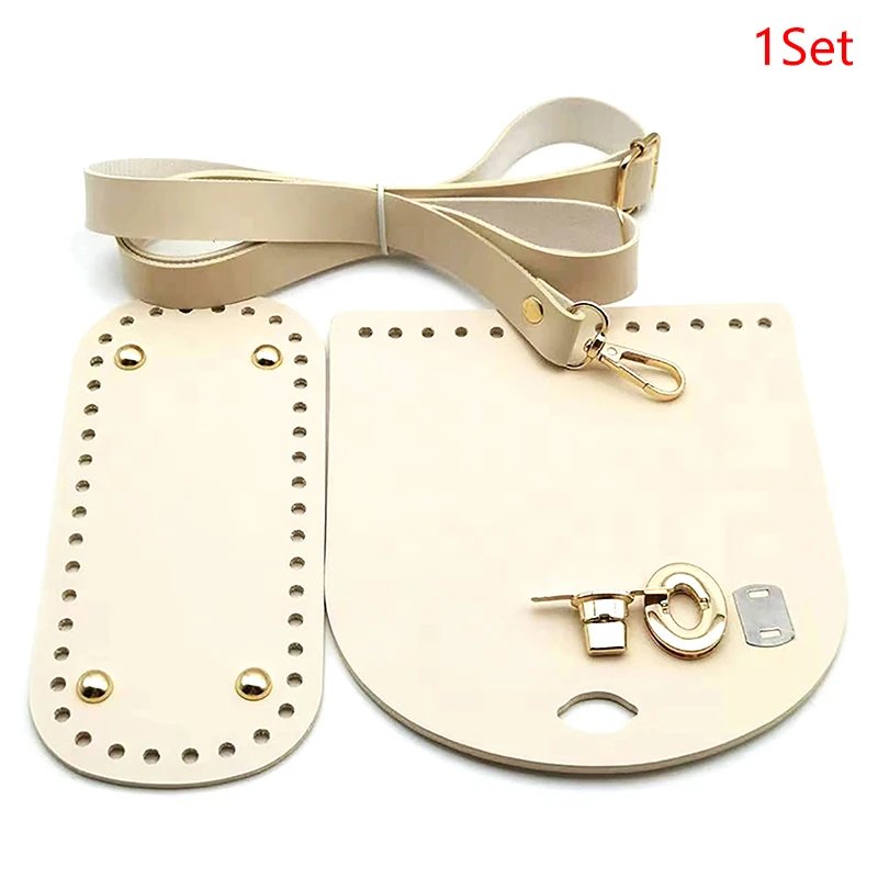 PU leather DIY Handbag Bag Set Bag Bottoms With Hardware Bags Strap Accessories Shoulder HandBag Shloulder Strap Women Backpack