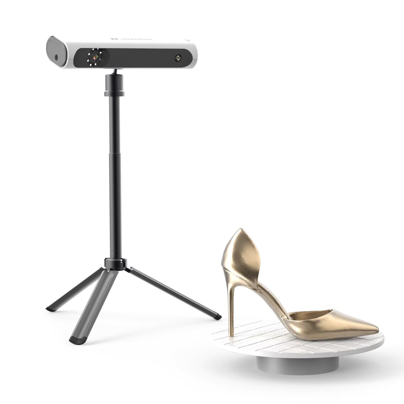 3DMakerpro Lynx Handheld 3D Scanner for 3DPrint 0.1mm Accuracy&10FPS Scanning Large-Scale 400x250mm Scan Black Object