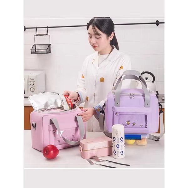 Bolsa Térmica Feminina Masculina Portatil Marmita Viagem Necessário Bolsa De Gelo Verãos