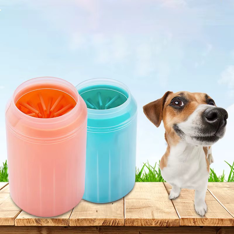 Dog Paw Cleaner Cup Soft Silicone Combs Portable Outdoor Pet towel Foot Washer Paw Clean Brush Quickly Wash Foot Cleaning Bucket