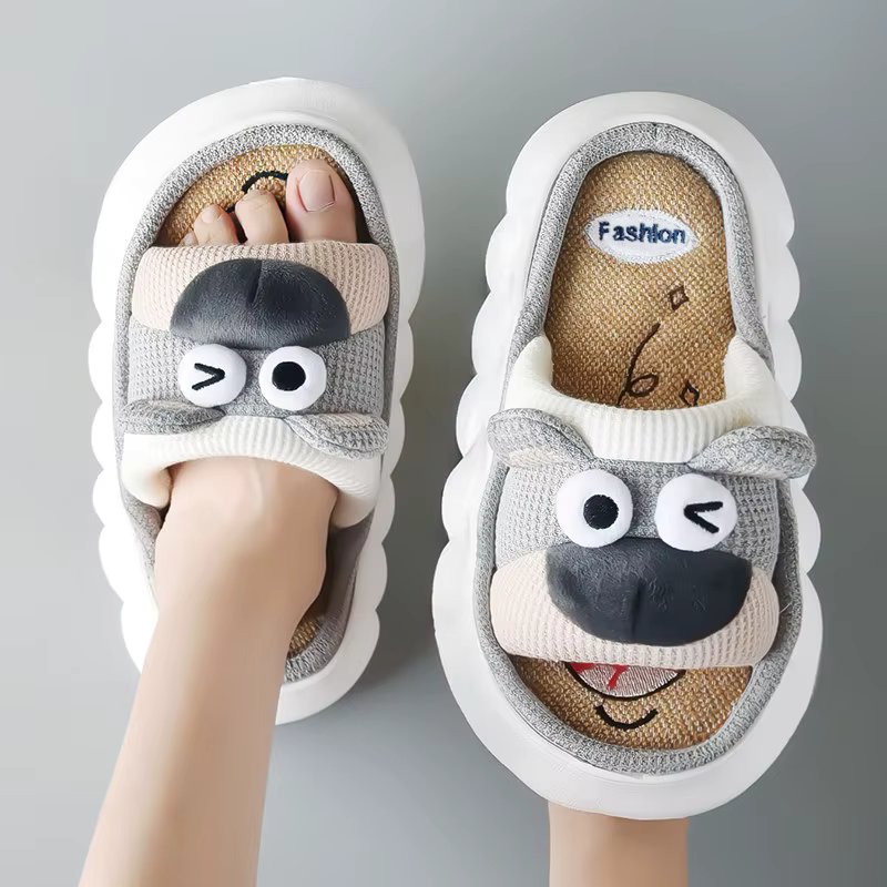 Funny Animals Slippers Women Bear Soft Platform Home Shoes Cute Memory Foam Slippers for Girls House Slides Children With Indoor