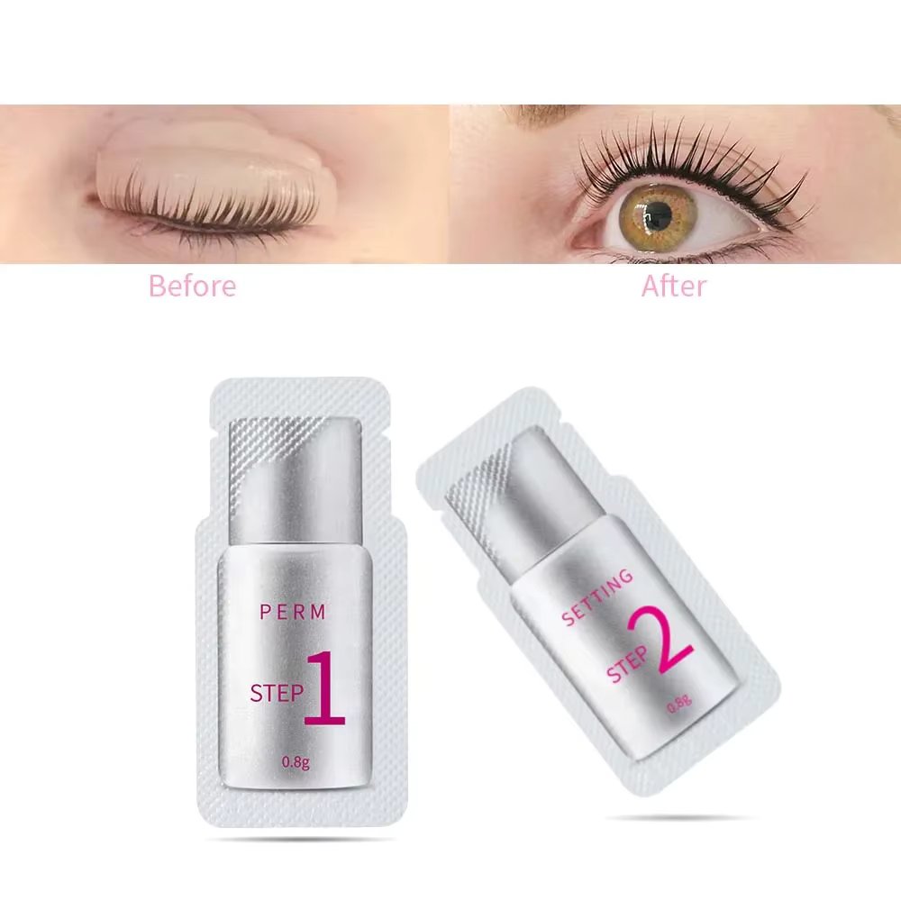 10 Pairs/Lot ICONSIGN Lash Lift Lotion Sachet Quick Perm Fixation Lotion Lashes Lifting Curl Eyelash Makeup Tools
