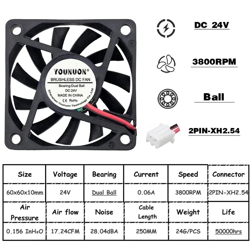 24V Ball XH2.54