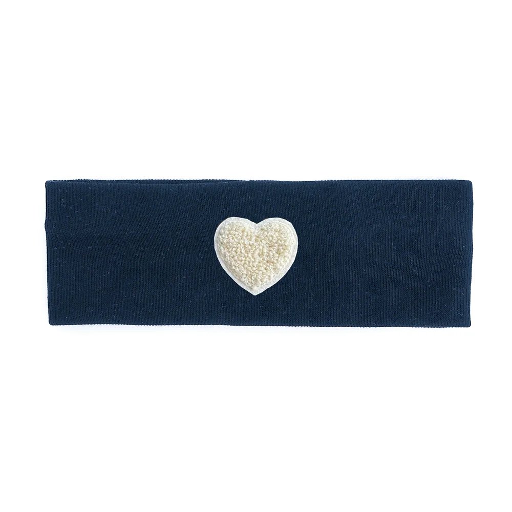 navy white heart