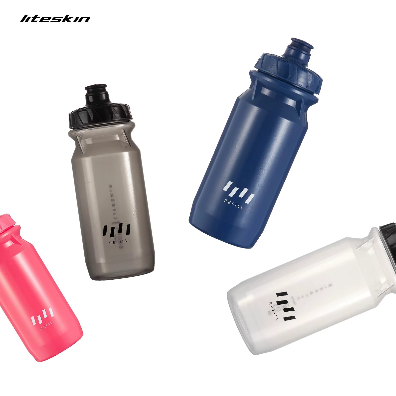 Liteskin Refill Cycling Water Bottle Sport Road Bike MTB 600ML BPA Free Gym Run Drink Plastic Bidon PP5