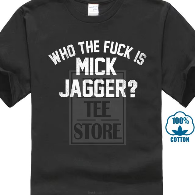 Who The F * Uk Is Mick Jagger Distressed T Shirt 100% Cotton Keith Richards Print T Shirt Men Harajuku O Neck T Shirt Men