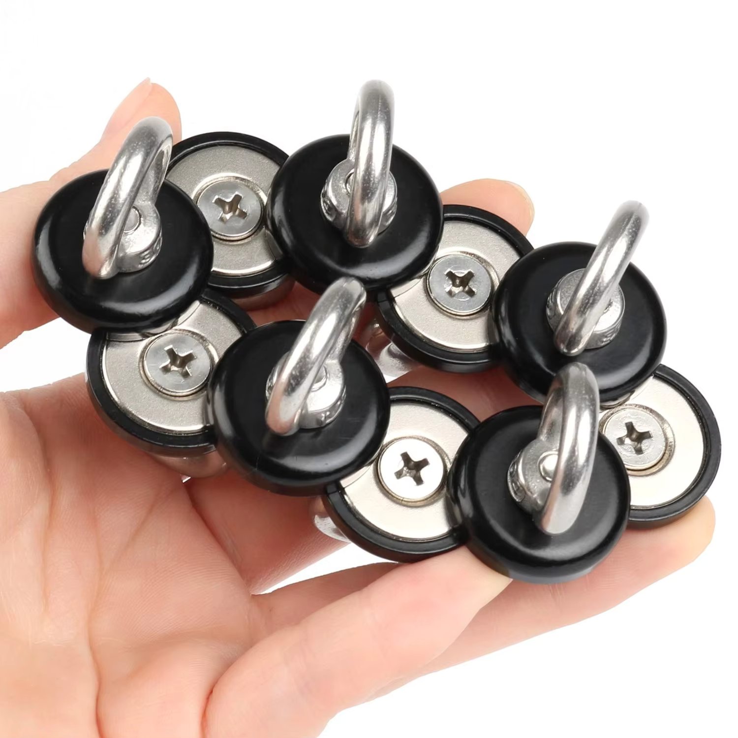Super Strong Neodymium Magnets N52 Magnetic Hooks Heavy Duty Iman Magnetic Super Strong Neodymium Magnets Hooks for 25 mm Magnet