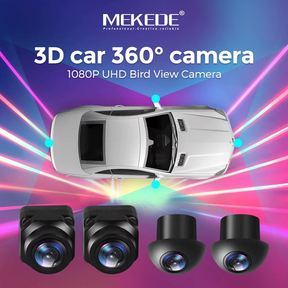 MEKEDE 360° Panoramic Camera HD Rear / Front / Left / Right 3D 360 Bird View Panoramic Accessories For Car MP5 Multimedia player