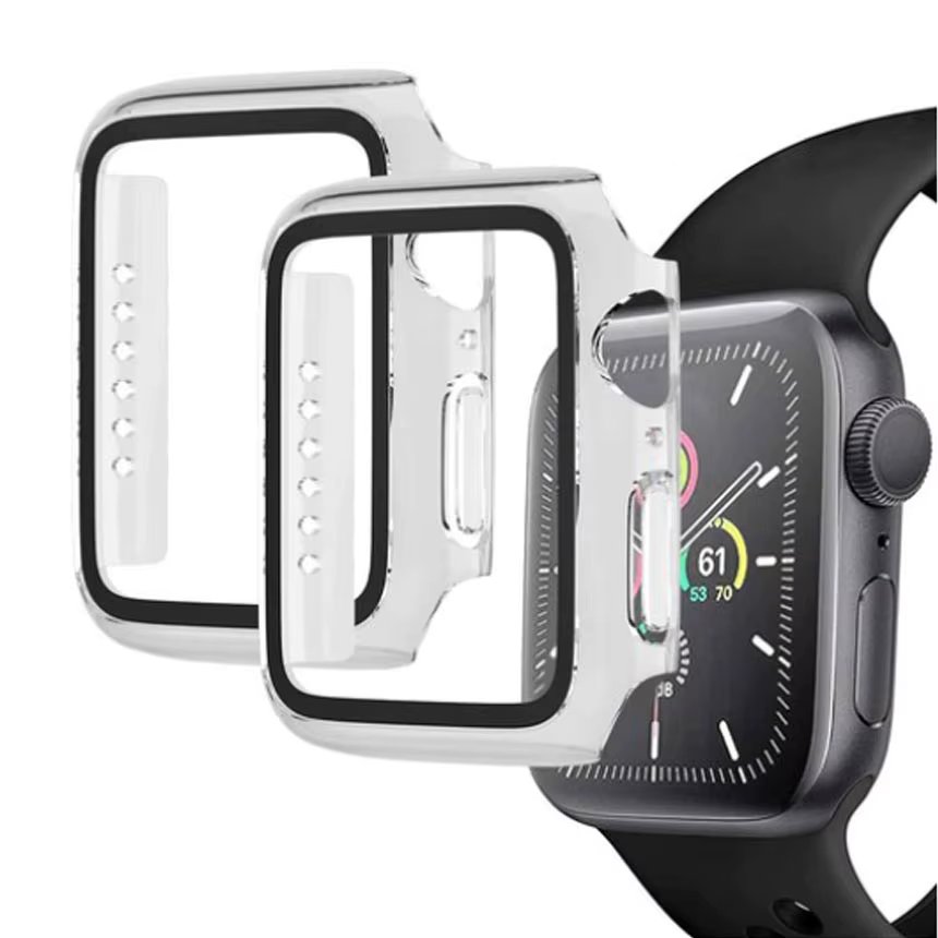 1 + 1 Digital Apple Watch Full Cover THe Glass Liquid Crystal protective case