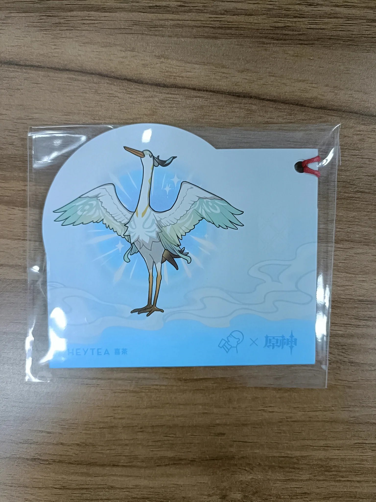 Heytea X GS Impact Merch Translucent Fan Stand Clip Plastic Cup Sleeve Paper Bag Ganyu Shenhe Limited Edition in Stock