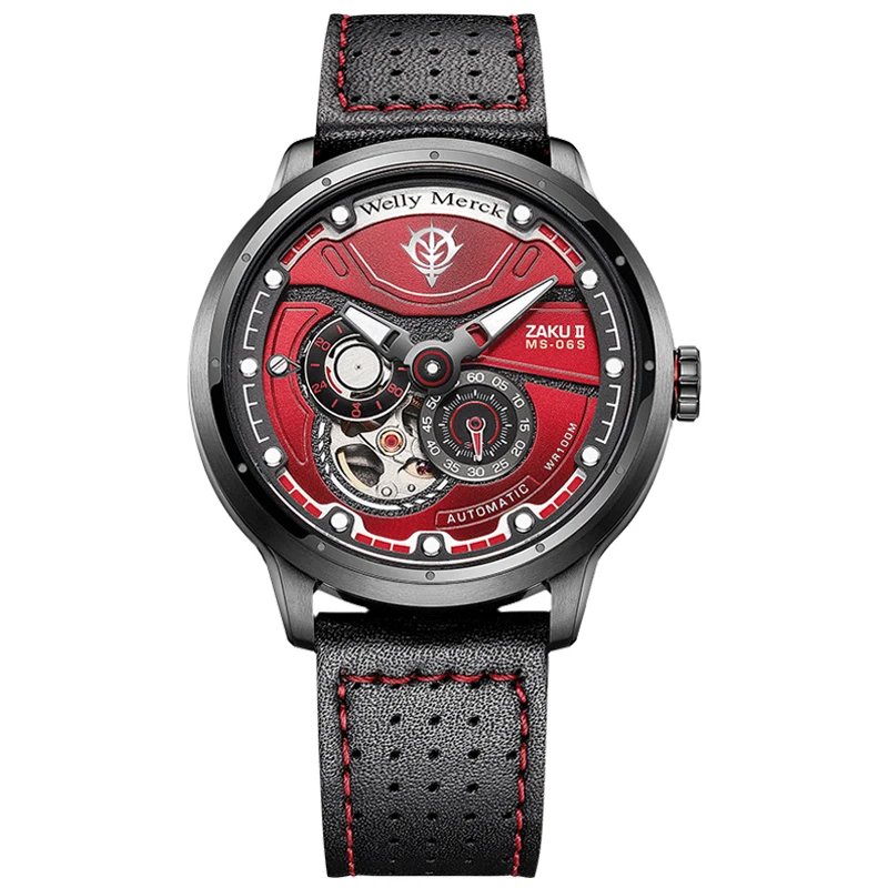 RED-LEATHER STRAP