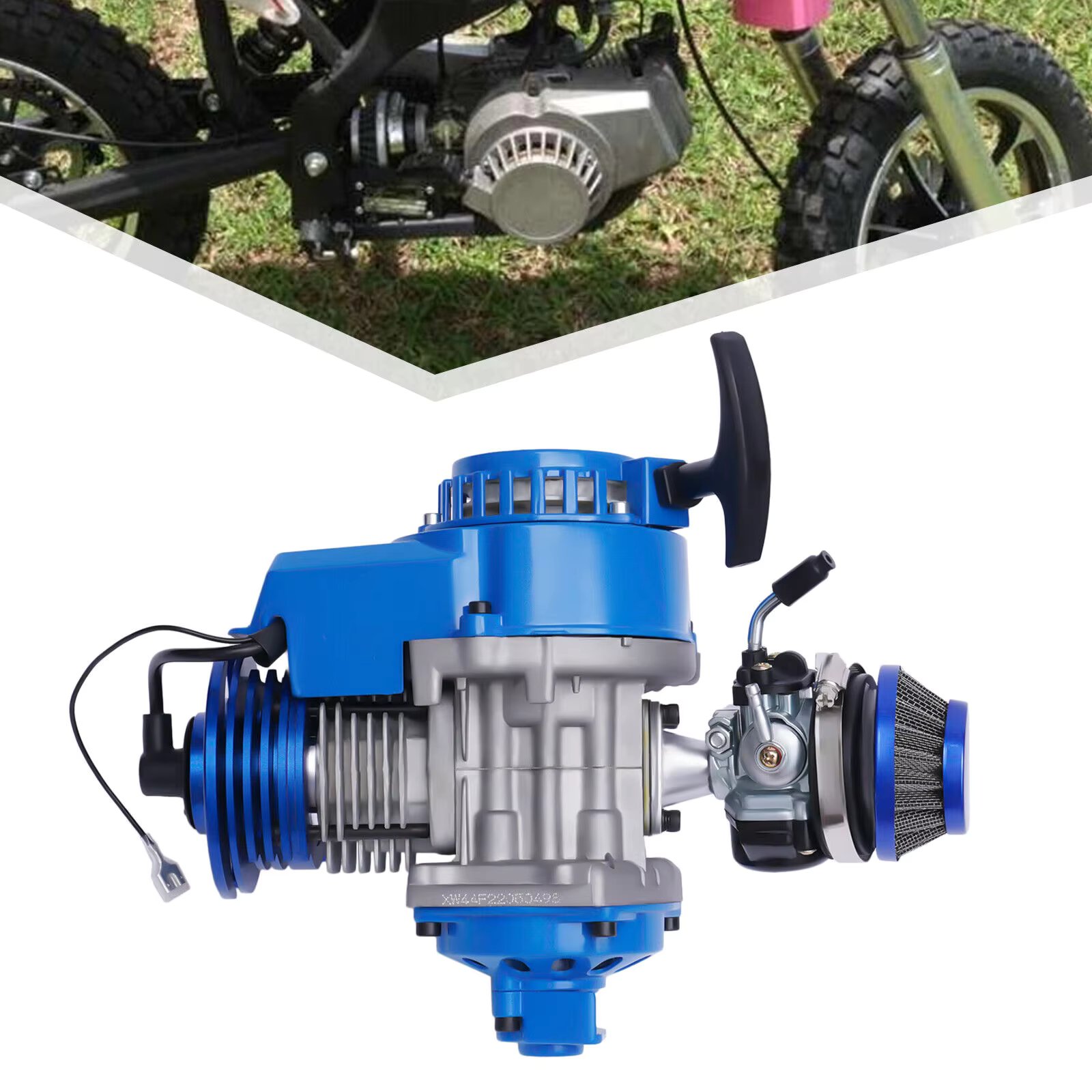 Mini Bike 49cc Gas Engine High Performance Pocket Bike  Complete Engine Motorcycle Engine Single Cylinder Air-cooled 2-Stroke