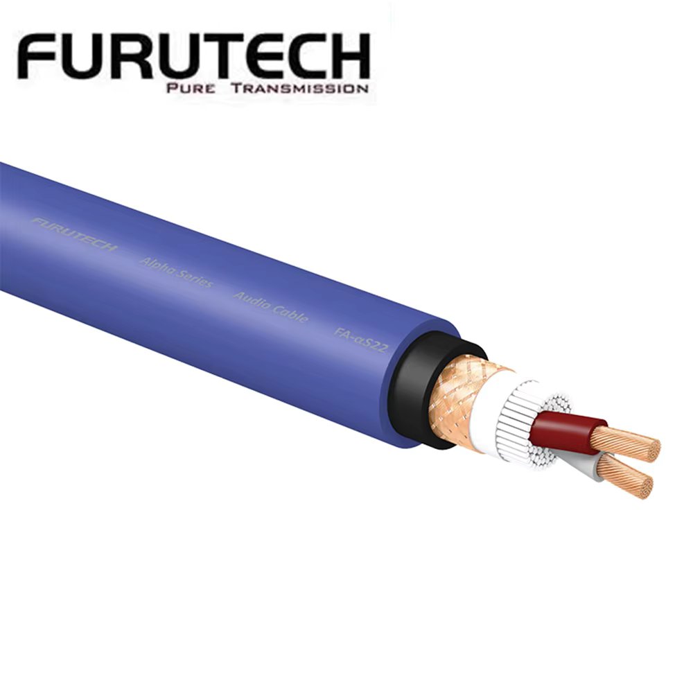 Free shipping New Japan Furutech flagship FA-αS22 Alpha Series 2 Core OCC Pure Copper rca xlr Wire DIY HiFi audio bulk cables