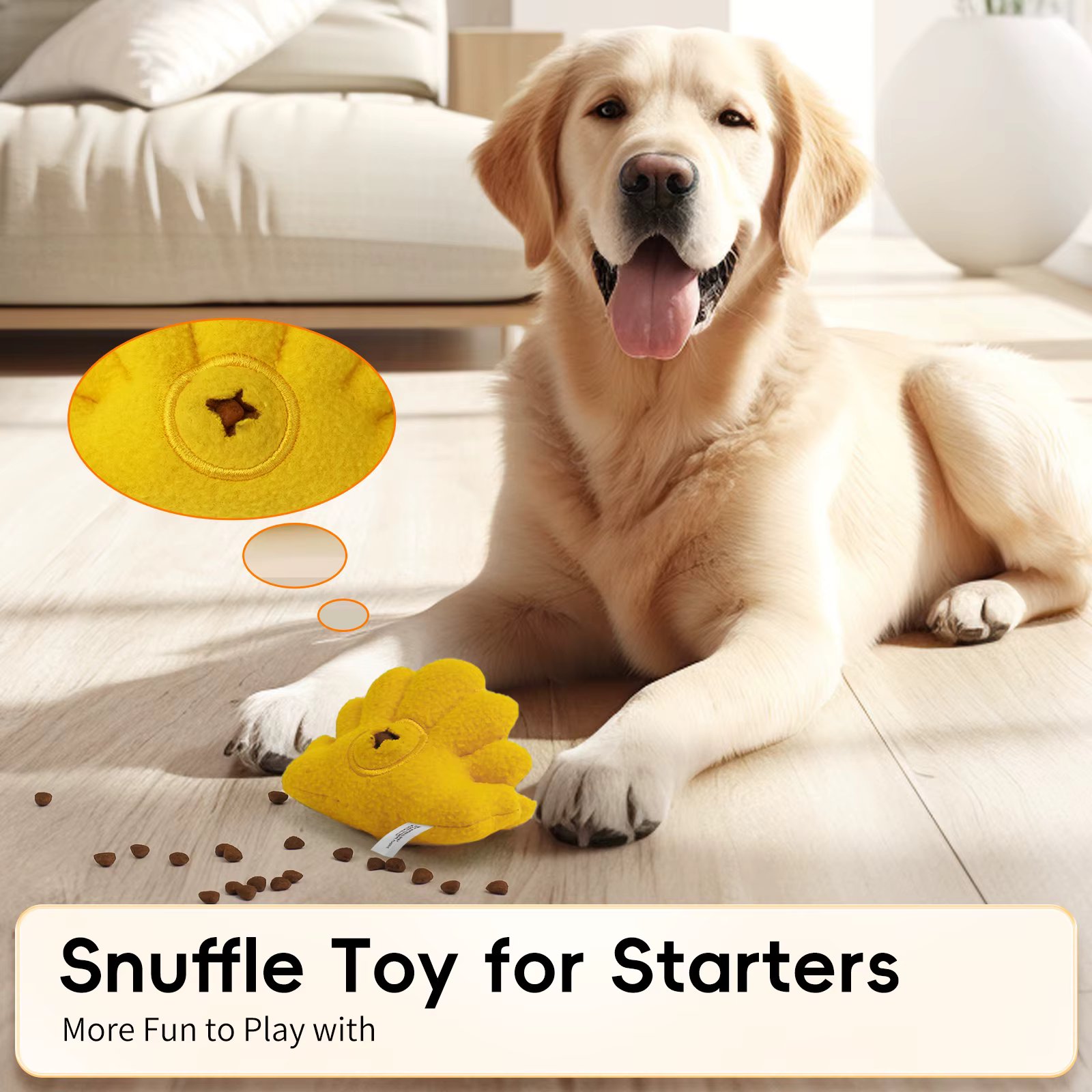 Soft Plush Toy for Puppy & Small Dogs, Dog Chew Toy, Squeaky Dog Toy, Dog Snuffle Toy, Fetch Dog Toys for small breeds