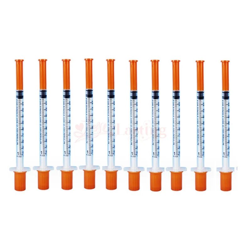 10pcs 1ml Disposable Plastic Veterinary Syringe With Needles For Pet Farm Animal Cat Dog Pig Cattle Sheep Horses Tool Parts