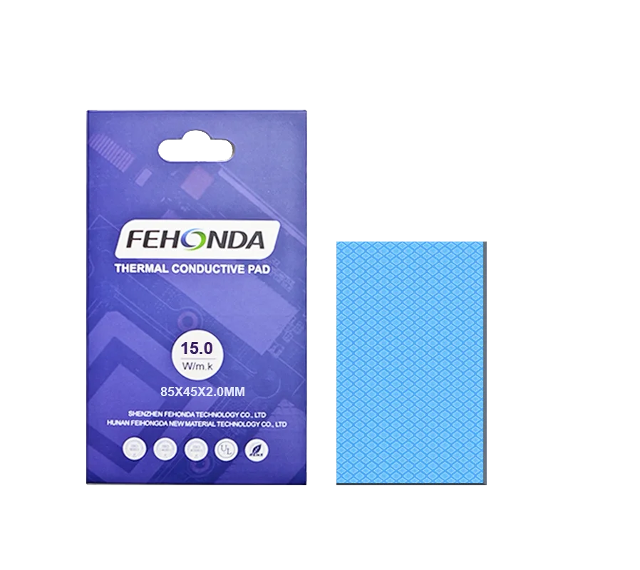 15W/mK Fehonda Thermal Pad High Quality Performance 100X100mm 1.5mm CPU Heatsink Graphic Cards Chips Memory Chipset Termal Sheet