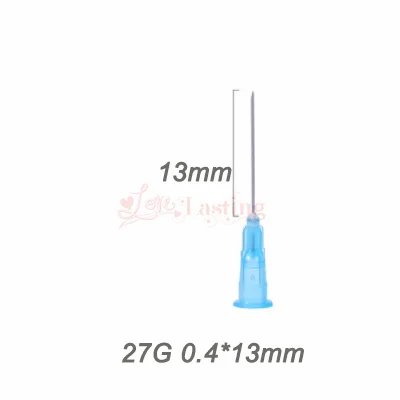 25pcs Tip Needle Transparent Syringe Clear Disposable Sterile Body Piercing Needles for Navel Ear Nose Tattoo 16G18G 20G 21G 22G