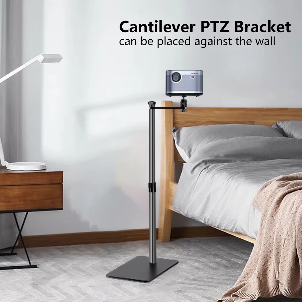 Video Projector Tripod Floor Projector Support Stand Metal Holder Adjustable 360 ° Rotating for Home Film Projector Bracket