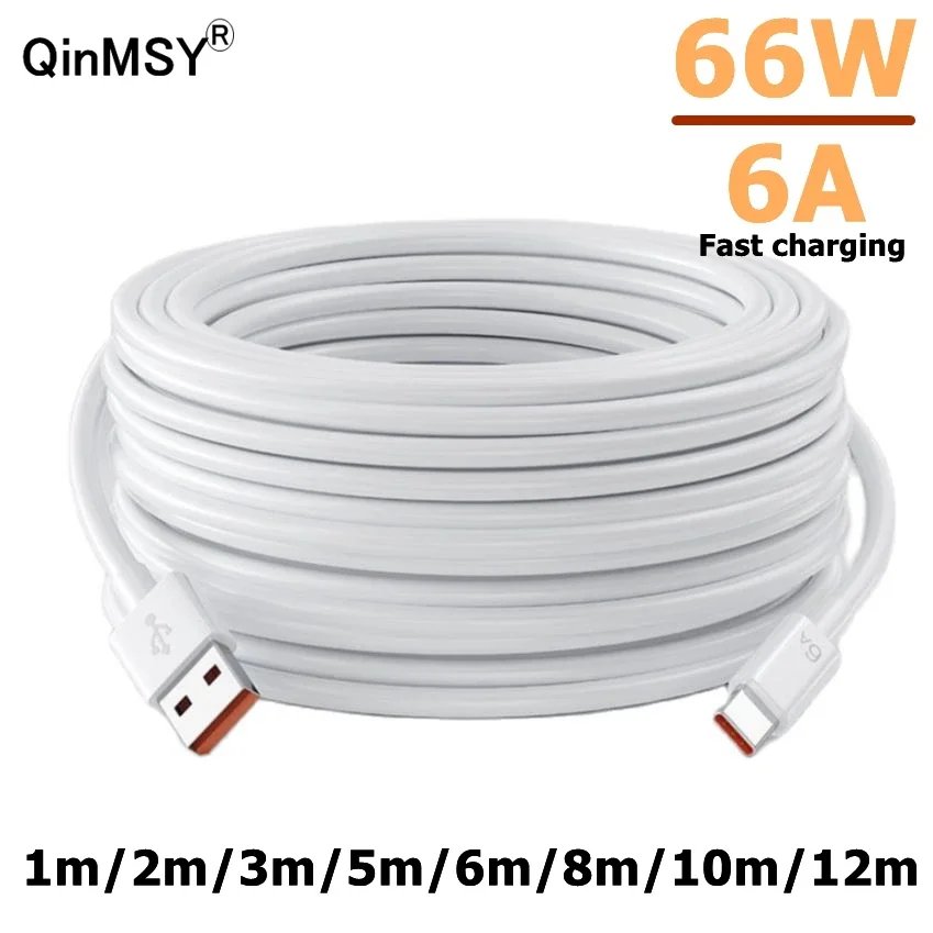 5m/8m/10m Super Long USB Type C Charging Cable Extra Long Extend Charger Wire Cord for Xiaomi Samsung Huawei TypeC Mobile Phone