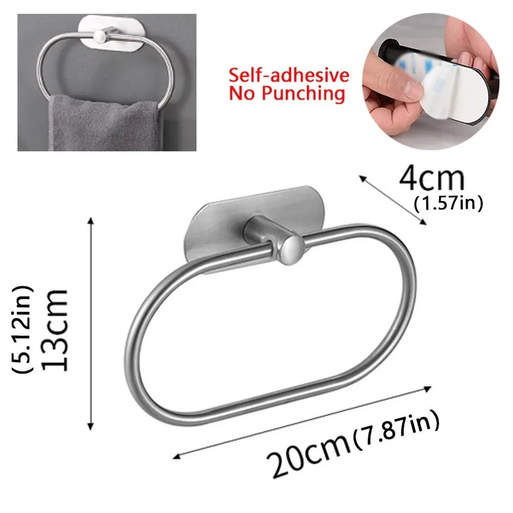 Silver Towel Holder