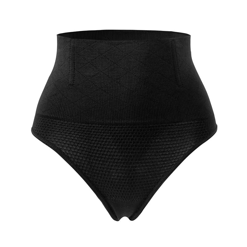 High Waist Tummy Control Thong Shapewear Panties Women Seamless Honeycomb Slimming Underwear Butt Lifter Body Shaper Briefs
