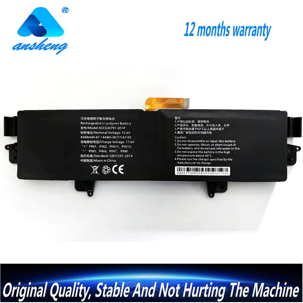 Original 15.4V 67.14Wh 4360mAh AEC634791-4S1P For GPD Win Max2 / Max 2 Handheld Gaming Laptops Battery